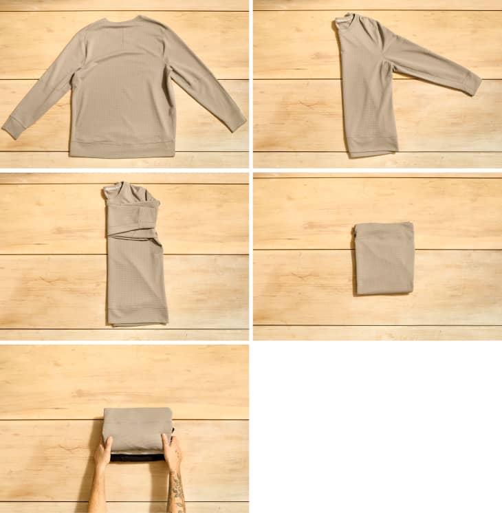 4 Ways To Fold A Long Sleeve Shirt Apartment Therapy   At Organize Clean 2023 Stock Custom Stock Shoots 2023 12 How To Fold A Long Sleeve Shirt Fold Shirt Method 1 Grid